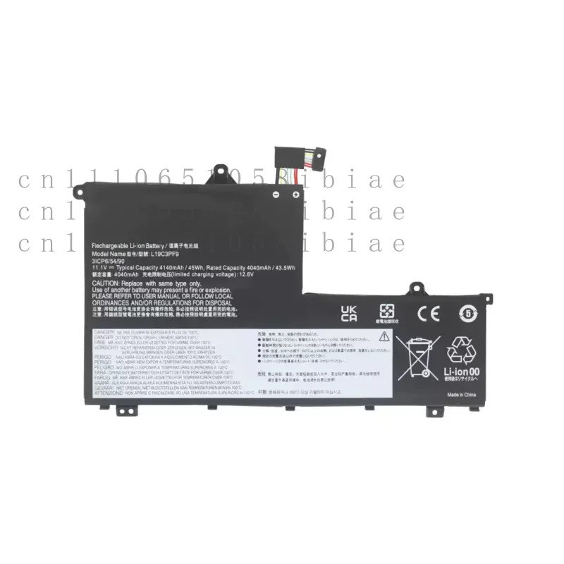 ใหม่ L19M3PF9 L19C3PF9 L19M3PF1 L19C3PF1 แบตเตอรี่แล็ปท็อปสําหรับ Lenovo ThinkBook 14-IML 20RV 14-II