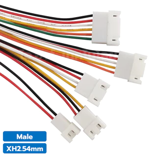 XH2.54mm Male/Female สายไฟ JST สายพิน หัวพิน 2/3/4/5/6Pin หัวผู้/เมีย AWG26 ยาว 20cm JST Female Cable Single Head Ter...