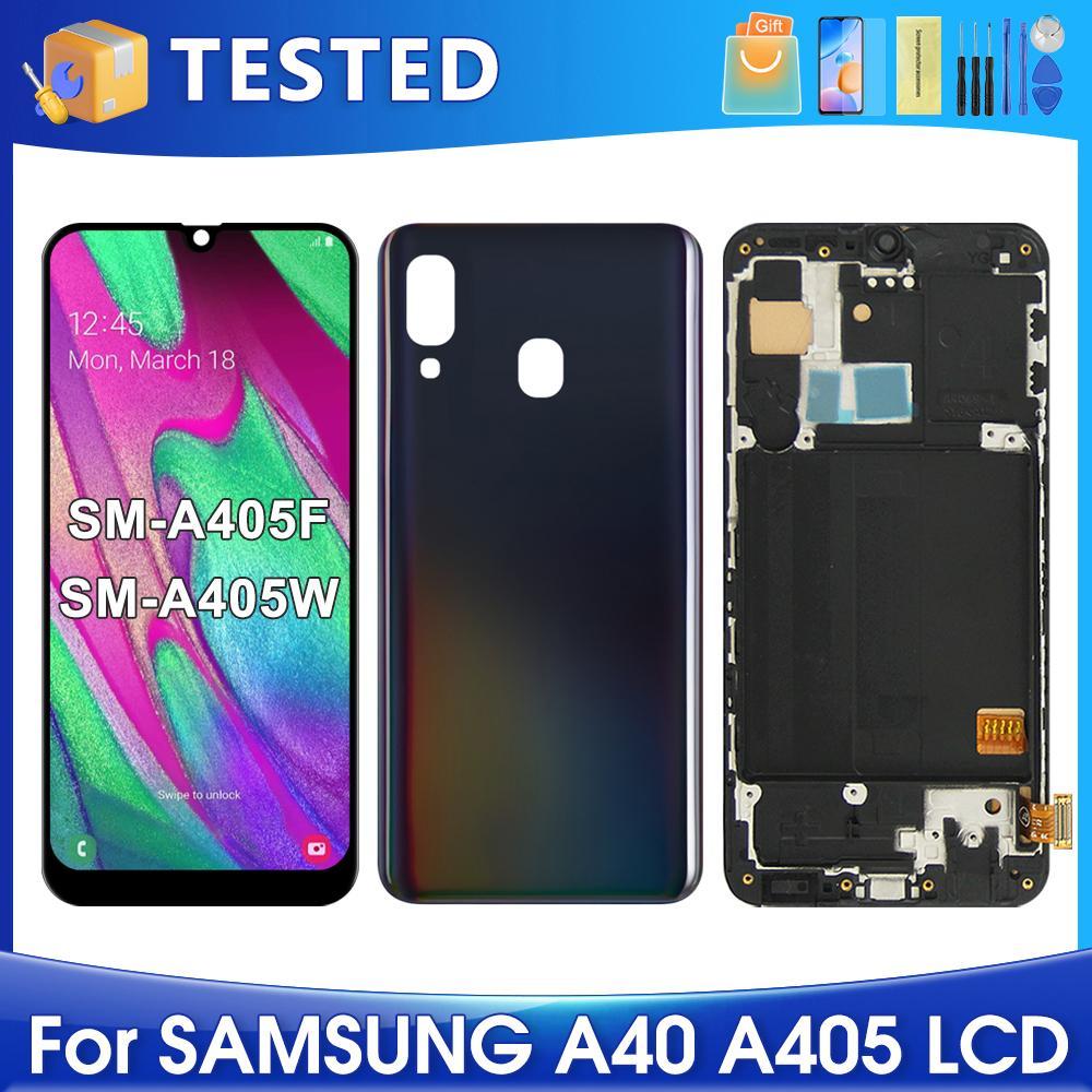 A40 สําหรับ Samsung ทดสอบ A405F A405 A405FM A405S จอแสดงผล LCD Touch Screen Digitizer Assembly Repla