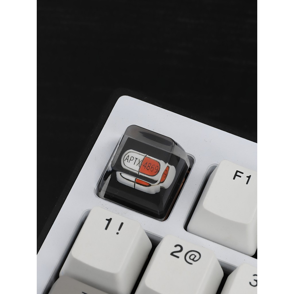 sa keycap keycap ใส Alightstone Detective Conan aptx4869 Capsule Keycap เดี่ยวที่กําหนดเองคีย์บอร์ดห