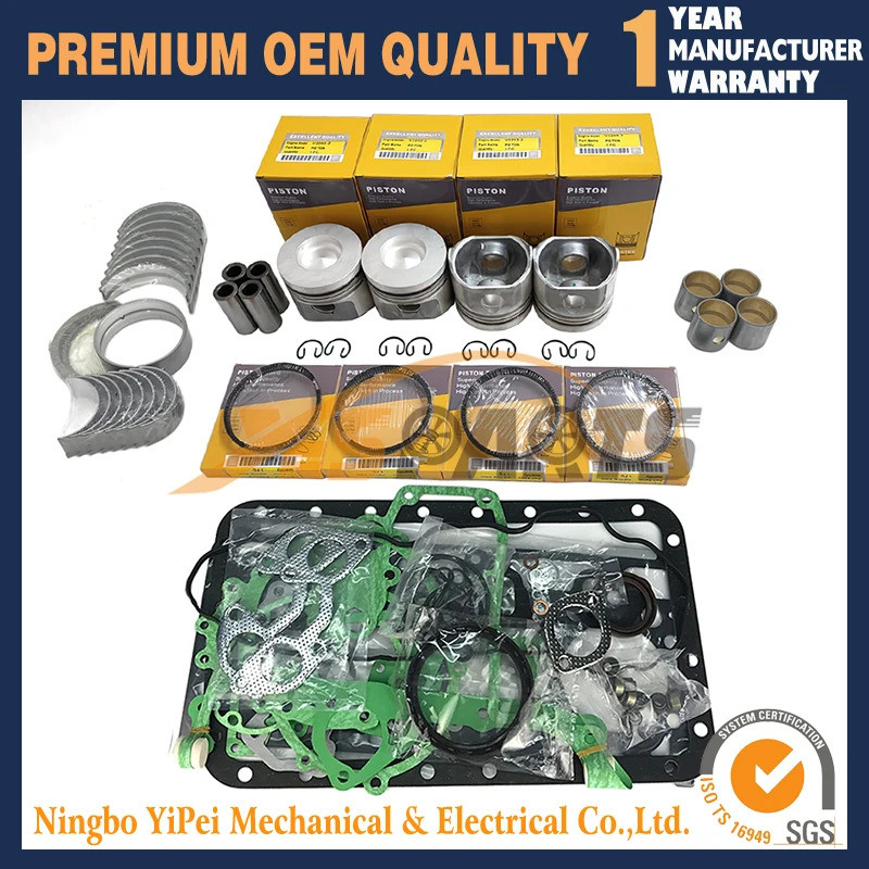 Overhaul Rebuild Kit สําหรับ kuboota V2203 V2203B V2203T เครื่องยนต์สําหรับ Bobcat 753 763 773