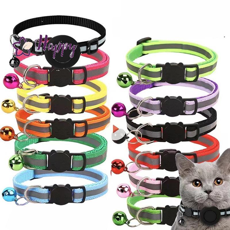 <Happybay> สัตว์เลี้ยง GPS Traer พร้อม Bell น่ารักสะท้อนแสง Night Cat ที่อยู่รอยเท้าคอจี้ Traing สุน