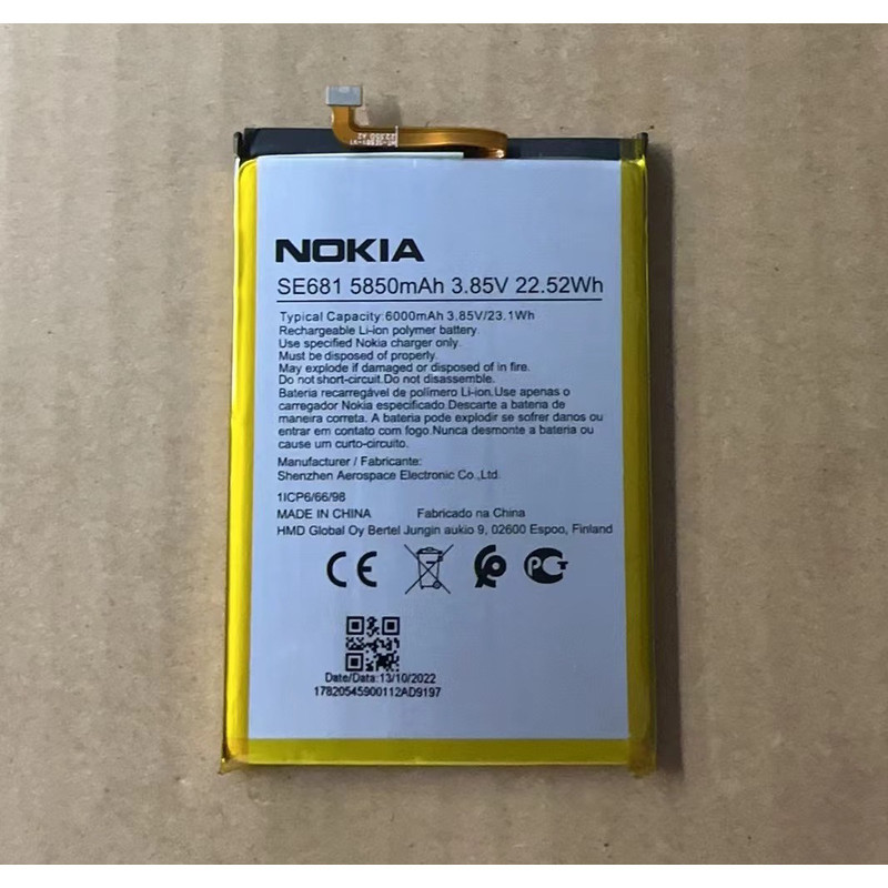 เหมาะสําหรับ Nokia/Nokia C30 TA-1357 TA-1377 TA-1369 SE681 แบตเตอรี่โทรศัพท์มือถือ