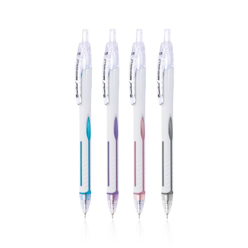 QUANTUM ปากกาลูกลื่น รุ่น มาร์ชเมลโล่ คละสี หมึกสีน้ำเงิน ขนาด 0.29 มม.