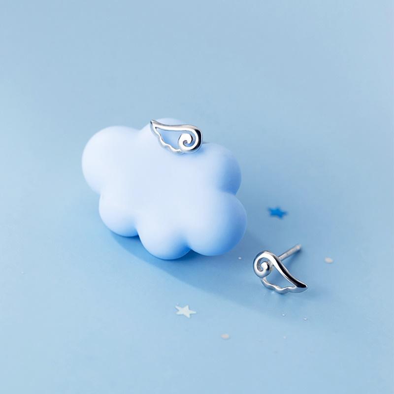 Angel's Wing Earrings ต่างหูเงินแท้ S925 [MERCELO]
