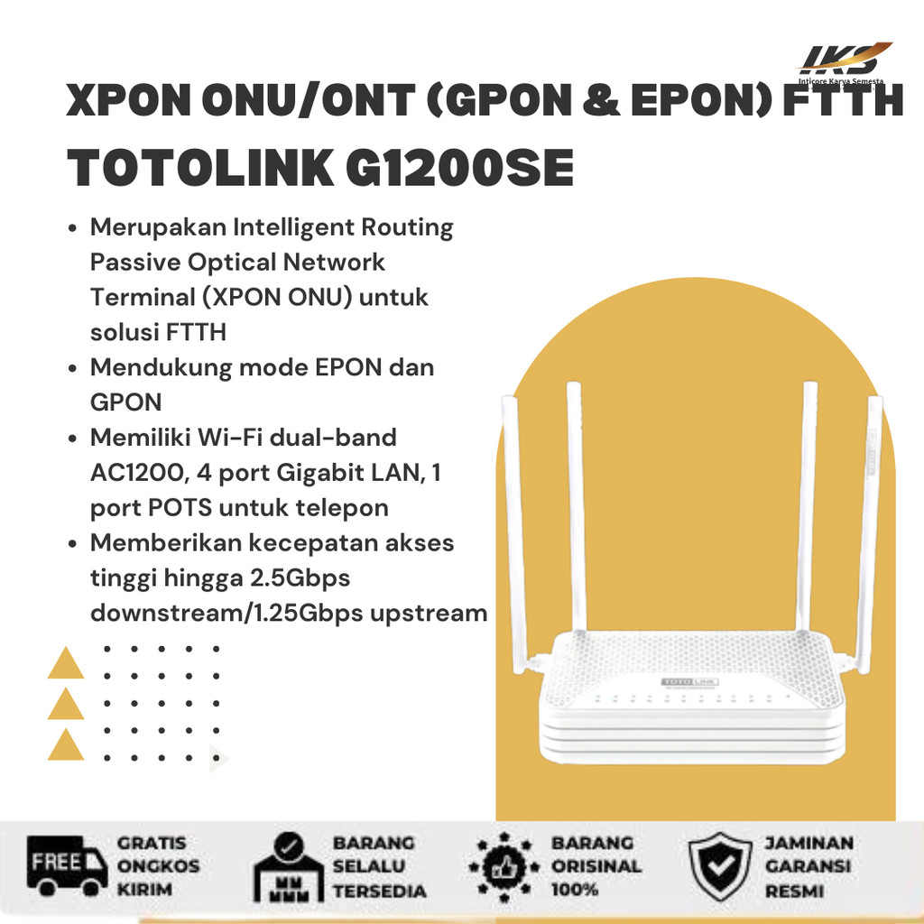 Totolink G1200SE - XPON ONU ONT (GPON & EPON) FTTH