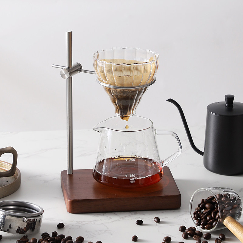 ONNESO Hand Brew Coffee Holder Set Hand Brew Pot Coffee Appliance Pot Household V60 Filter Cup Holder Tool
