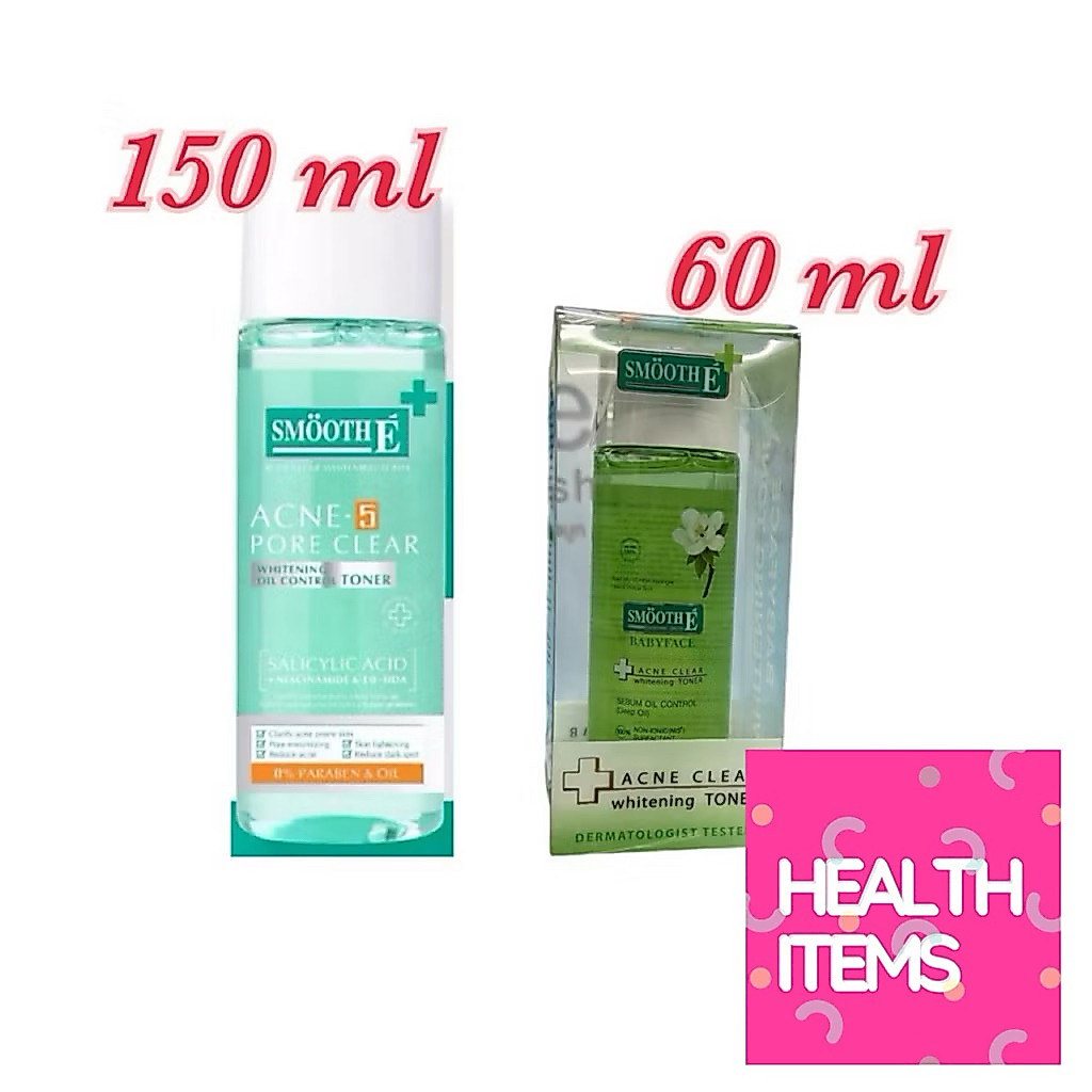 ((โทนเนอร์)) Smooth E Acne Clear Whitening Toner สมูท อี แอคเน่ เคลียร์ ไวท์เทนนิ่ง โทนเนอร์