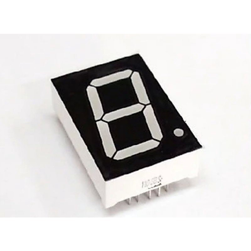 7 Segment 1" Common Anode/Cathode (ไฟบวก/ไฟลบร่วม สีเขียว/เขียวเหลือง/แดง/น้ำเงิน) 1.0AGG