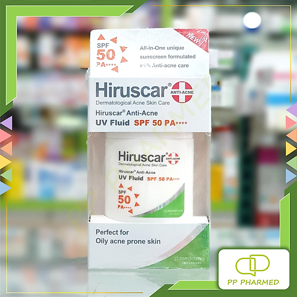 Hiruscar ครีมกันแดด สำหรับผู้มีปัญหาสิว Anti Acne UV Fluid SPF 50 PA ++++ 25g