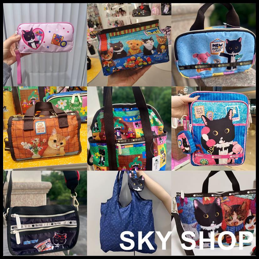 LES สไตล์ใหม่ NEWNEW Series กระเป๋าผู้หญิงไนลอนกระเป๋าเครื่องสําอางกันน้ํา Crossbodybag 0768