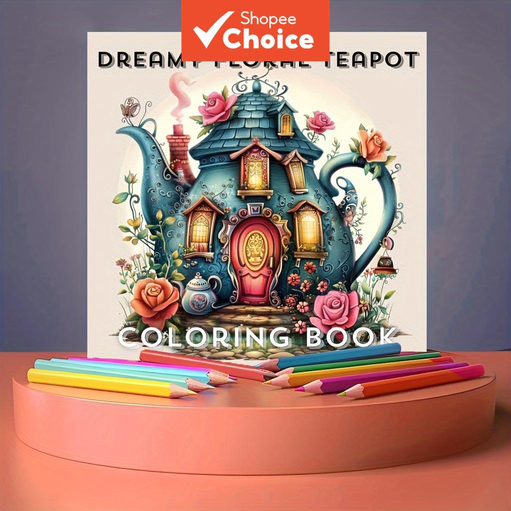 หนังสือระบายสีสําหรับผู้ใหญ่สไตล์ญี่ปุ่น 1 เล่ม ลดความเครียด ผ่อนคลาย เหมาะเป็นของขวัญคริสต์มาส