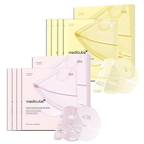 Medicube Color-Changing Jelly Mask Set For Uneven Skin Tone & Radiant Glow: Salmon DNA PDRN มาส์กเจล