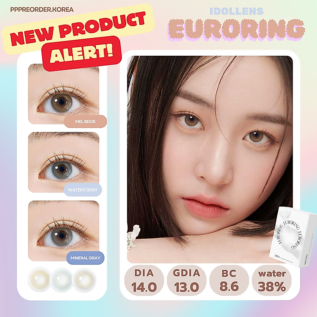 เติมสตอค :)) พร้อมส่งทุกค่าสายตา Idollens Euroring คอนแทคเลน์รายปี สวยเหมือนใส่ฟีลเตอร์ 🦋💫