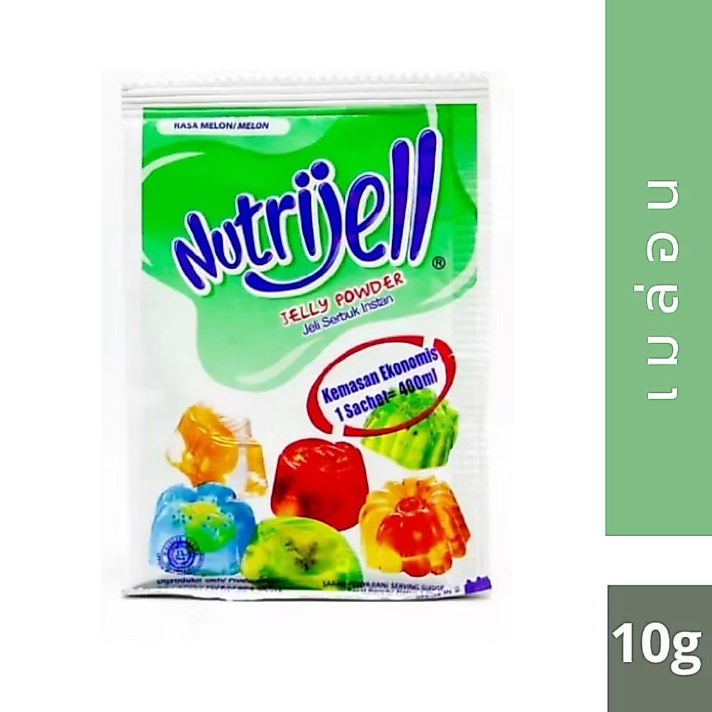 (พร้อมส่งจากไทย) ผงเยลลี่ รสเมล่อน ผงเจลลี่ ผงวุ้นอินโด สำเร็จรูป Nutrijell