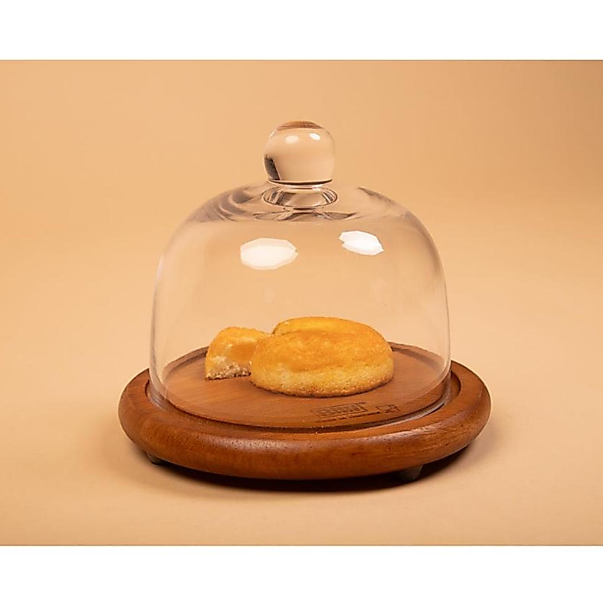 BILLI DESIGN [MINI GLASS DOME] ชุดฐานไม้ฝาครอบเเก้ว ขนาดมินิ