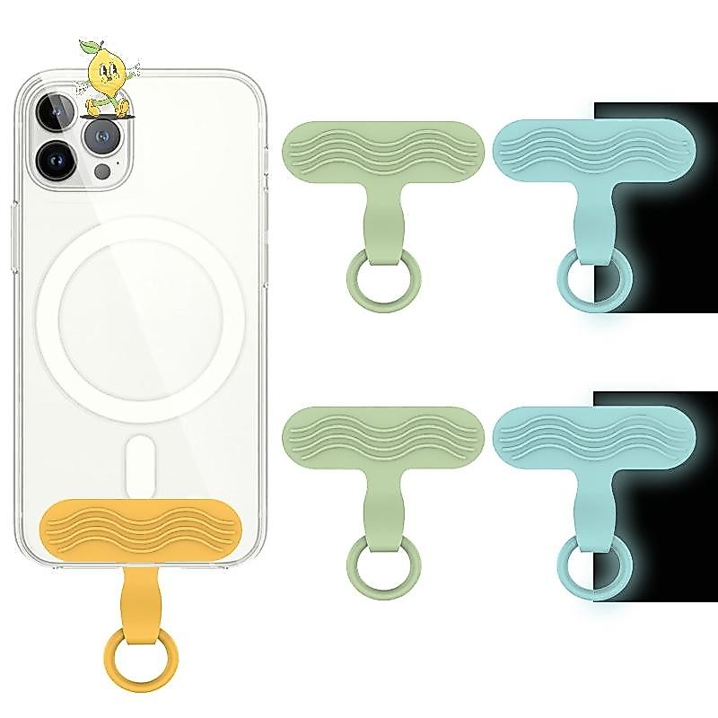 [mozh] Universal Luminous สีสันการ์ตูนโทรศัพท์ Chain Pad โทรศัพท์มือถือ Lanyard Strap Mat แผ่นแปะโทรศัพท์สําหรับ [TH]