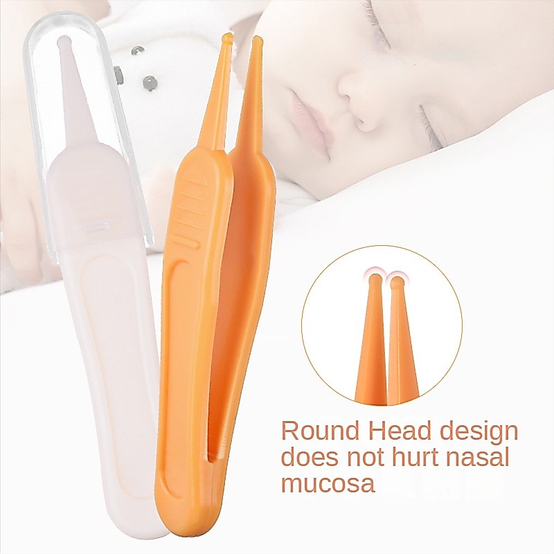 Baby Booger Clip Baby Daily Care ทําความสะอาดแหนบรอบหัวคลิป Flat Tip Tweezer