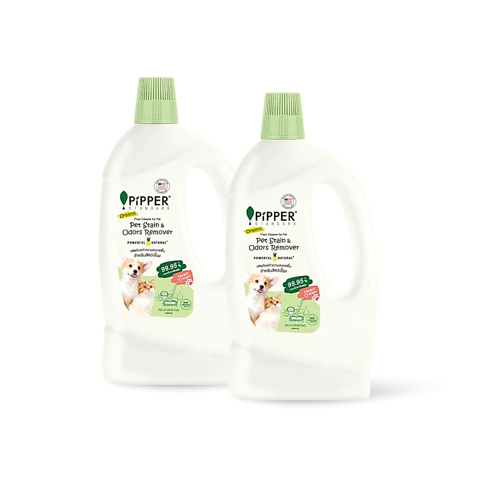 PiPPER STANDARD ผลิตภัณฑ์ทำความสะอาดพื้นสำหรับสัตว์เลี้ยง กลิ่นเลิฟลี่ (Lovely Scent) 700 มล. แพ็คคู่