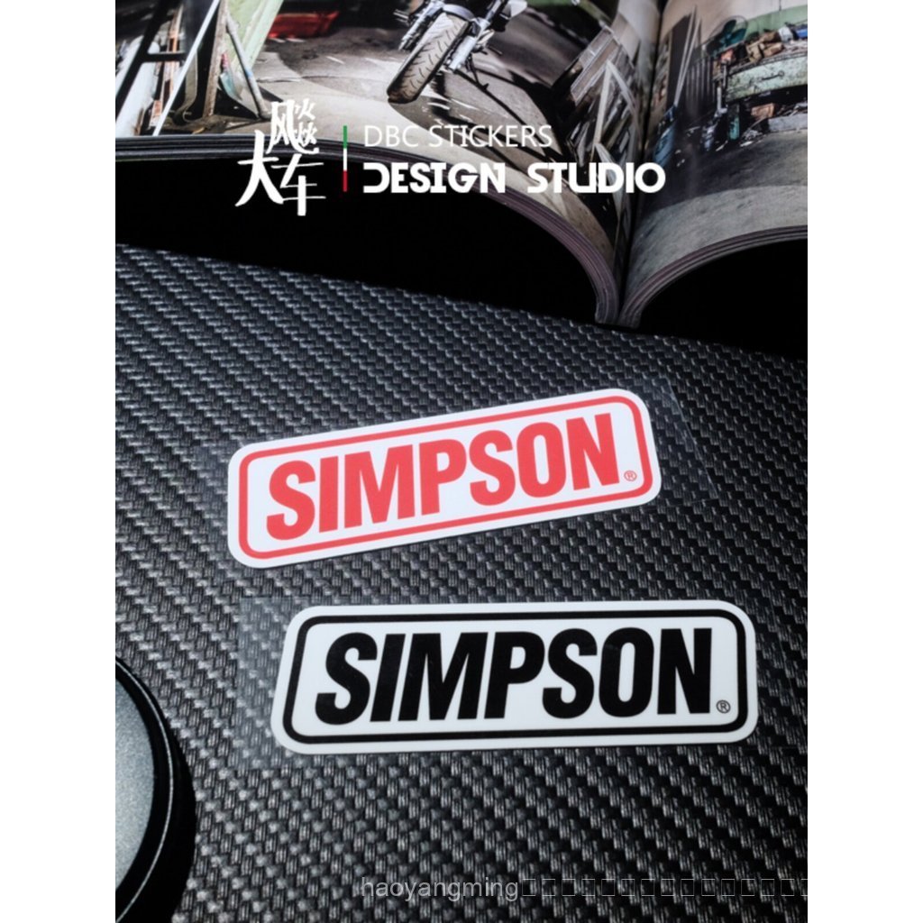 สินค้าใหม่ Simpson Unique Car Scratch Sticker หมวกกันน็อคสะท้อนแสง