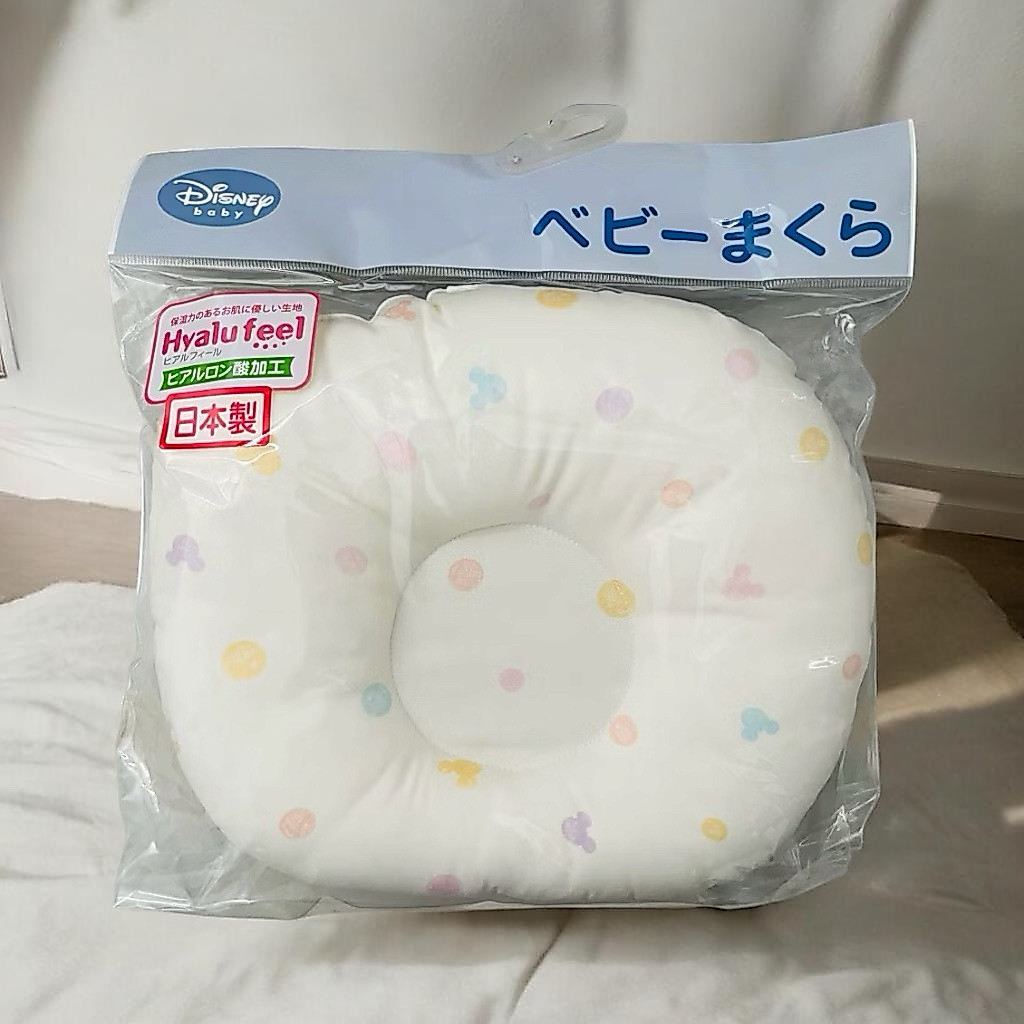 [ Disney Japan 🇯🇵 ] หมอนหลุมเด็กทารก หมอนหลุมหัวทุย หมอนหัวทุยทารก ปรับหัวทุยสวย ป้องกันหัวแบน หมอนหลุมปรับรูปศีรษะเด็ก