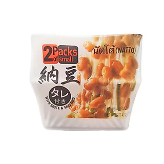 ถั่วหมักญี่ปุ่น นัตโตะ TSUBAKI Food แพ็คคู่ แพ็คละ 40 กรัม พร้อมซอสและมัสตาร์ด Natto ถั่วเน่า
