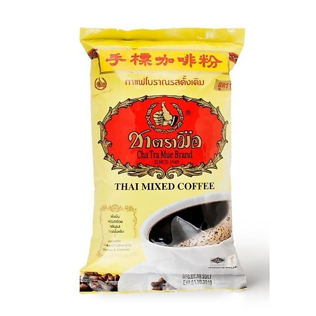 กาแฟโบราณ(โอเลี้ยง) ชาตรามือ ถุงละ 400 กรัม