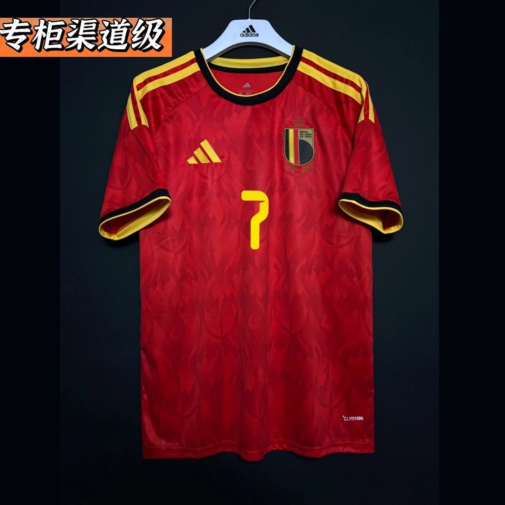 [ Friends ผลิตเคาน์เตอร์ 1: 1] 2026 Megamo World Cup Belgium Slim-fit Player Edition Team Jersey Loo