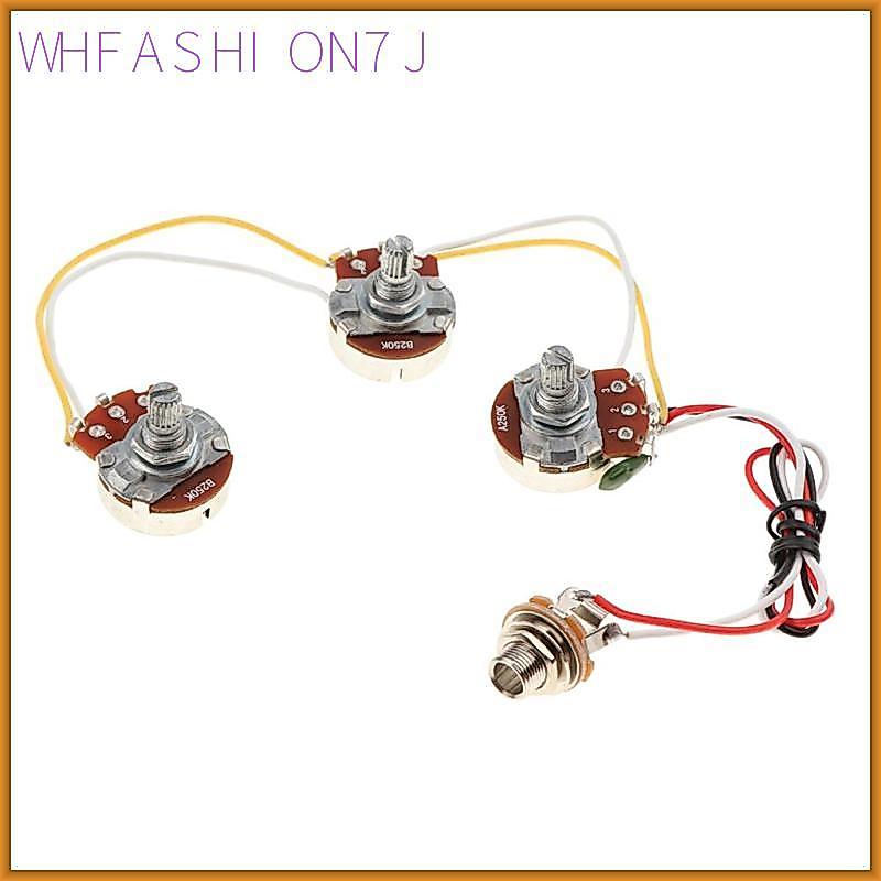 [whfashion7j] 1 ชุด DIY Bass สายไฟ A250K B250K Potentiometers สําหรับอุปกรณ์เสริมเบส