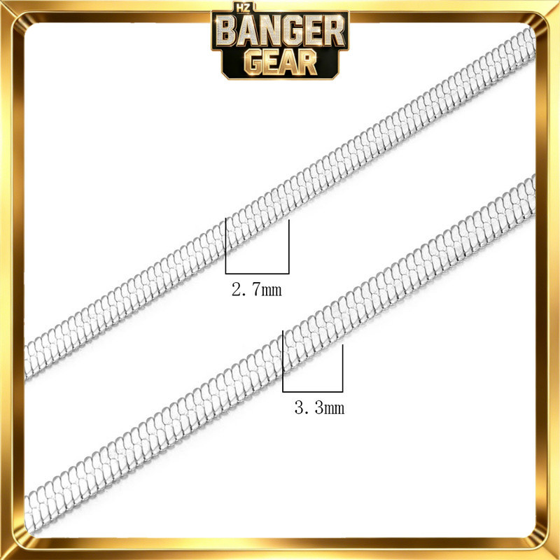 [HZ BANGER GEAR] สร้อยคอครอบงํากระดูกไหปลาร้าแบนโซ่ใบมีดสั้นผู้ชายผู้หญิงสร้อยคอคู่โซ่จับคู่ U8LY