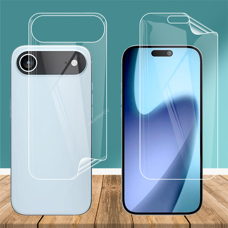 ฟิล์มไฮโดรเจลบางเฉียบสําหรับ Apple iPhone17 iPhone 17 Pro Max Air Clear Soft TPU ด้านหน้าด้านหลังแบบเต็มหน้าจอฟิล์มป้องกันหน้าจอ