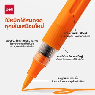 ชุดปากกาสีอะคริลิค Deli HM335 พรีเมี่ยม ชุด 24/36/48/60 สี สีสด เขียนลื่น งานศิลปะ Acrylic Marker
