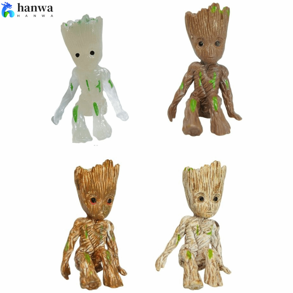 HANWA Groot Tree Man, Pvc โมเดิร์นการ์ตูนตกแต่งตู้ปลา,งานฝีมือ DIY สร้างสรรค์งานฝีมือถังปลา