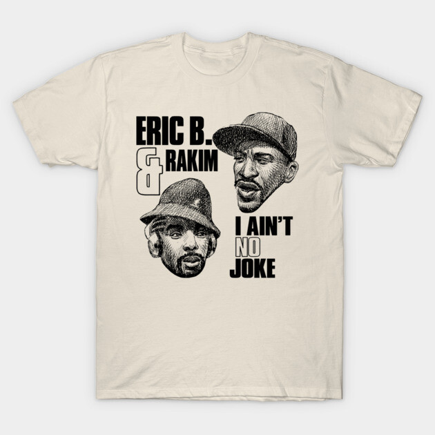 เสื้อยืด Vintage Vintage eric b and rakim Hip Hop T-Shirt แท้ Cotton 100% สีขาว oversize y2k