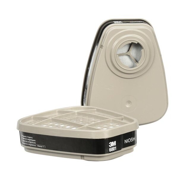 3M 6001 ตลับกรองไอระเหยสารเคมี 1 คู่ ORGANIC VAPOR CARTRIDGE 3M 6001 ของแท้ 100% จาก 3M thailand
