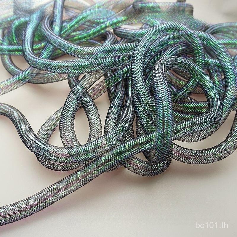 ตาข่ายตาข่ายยืดหยุ่น 16. ซม.หลอด Headdress Twisted อุปกรณ์เสริม Hollow Symphony วัสดุหลอดยืดหยุ่นสุท