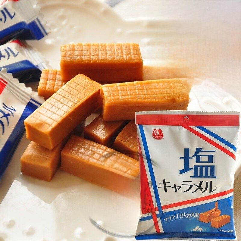 Morinaga Salted Caramel Taffy Candy Rich Flavour Pack of Store Owner แนะนําขนมยอดนิยมจากญี่ปุ่นนําเข
