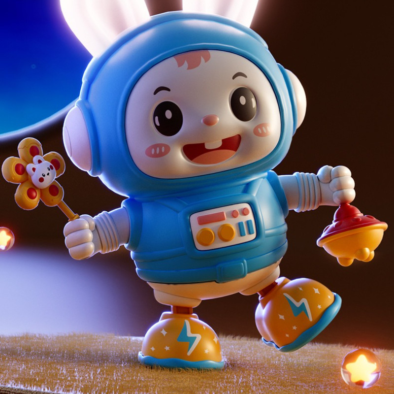 Berma Baby ของเล่นกระต่ายไฟฟ้า สามารถร้องเพลงและเต้นได้ มีแสง มีดนตรี ของขวัญ