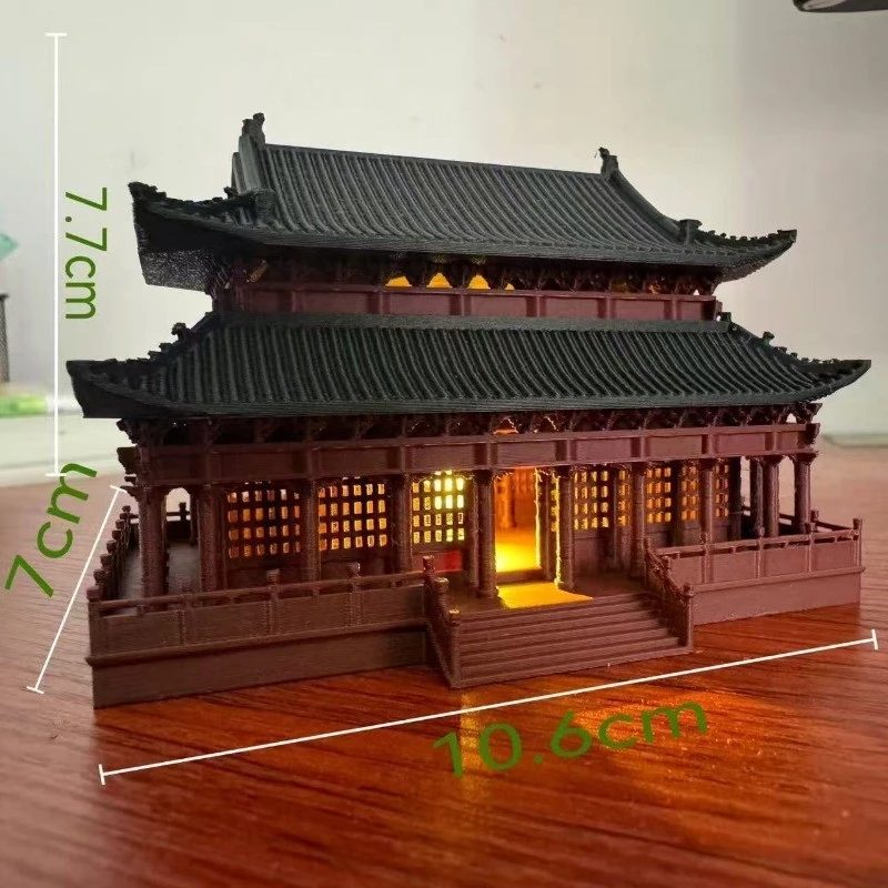 โมเดลพระราชวัง สถาปัตยกรรมจีน ตกแต่งตู้ปลา thumbnail 3