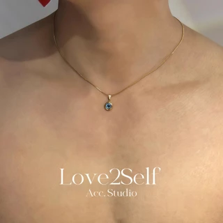 Love2Self X212 ผู้ชายสแตนเลสงูโซ่ Evil Eye จี้สร้อยคอ Non Tarnish 50 ซม.กันน้ํา Hip Hop Streetwear