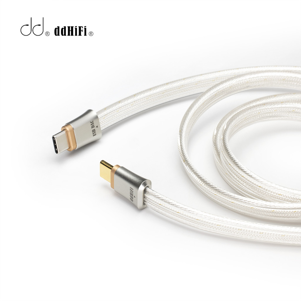 DDHIFI DD TC19CC (มา) Flagship Pure Silver USB-C To USB-C OTG Digital Signal Cable Four-Wire Paralle