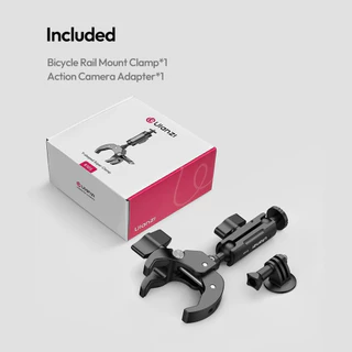 Ulanzi R105 Bicycle Mount Clamp แคลมป์ติดกล้องโกโปร กล้องแอคชั่น รับน้ำหนัก 1kg หัวบอลคู่ ถ่าย Pov