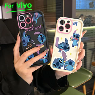 สำหรับ Vivo เคสโทรศัพท์วิโว่ ตัวการ์ตูนน่ารัก Y200 Y20 Y20s กรอบเลนส์สีชมพู Y12s Y12A Y17 Y12 Y15 Y11 Y12i Y15A โ