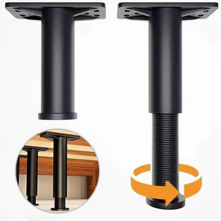 Adjustable Height Bed Beam Support Foot T-Shaped Retractable Bearing Bracket Plastic Furniture Legs