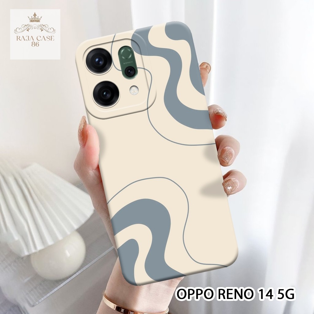 เคส HP Oppo Reno 14 5G - Rajacase - เคส Oppo Reno 14 5G - เคสนามธรรม Motif - ฟิล์มกันรอยมือถือ - Opp
