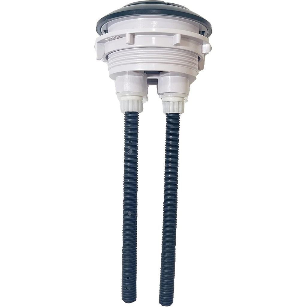 WinZo BT019BK ห้องน้ําถัง Matte สีดํารอบ Dual Flush ปุ่มกดพร้อมเส้นผ่านศูนย์กลางด้าย 48 มม. (1.88") 