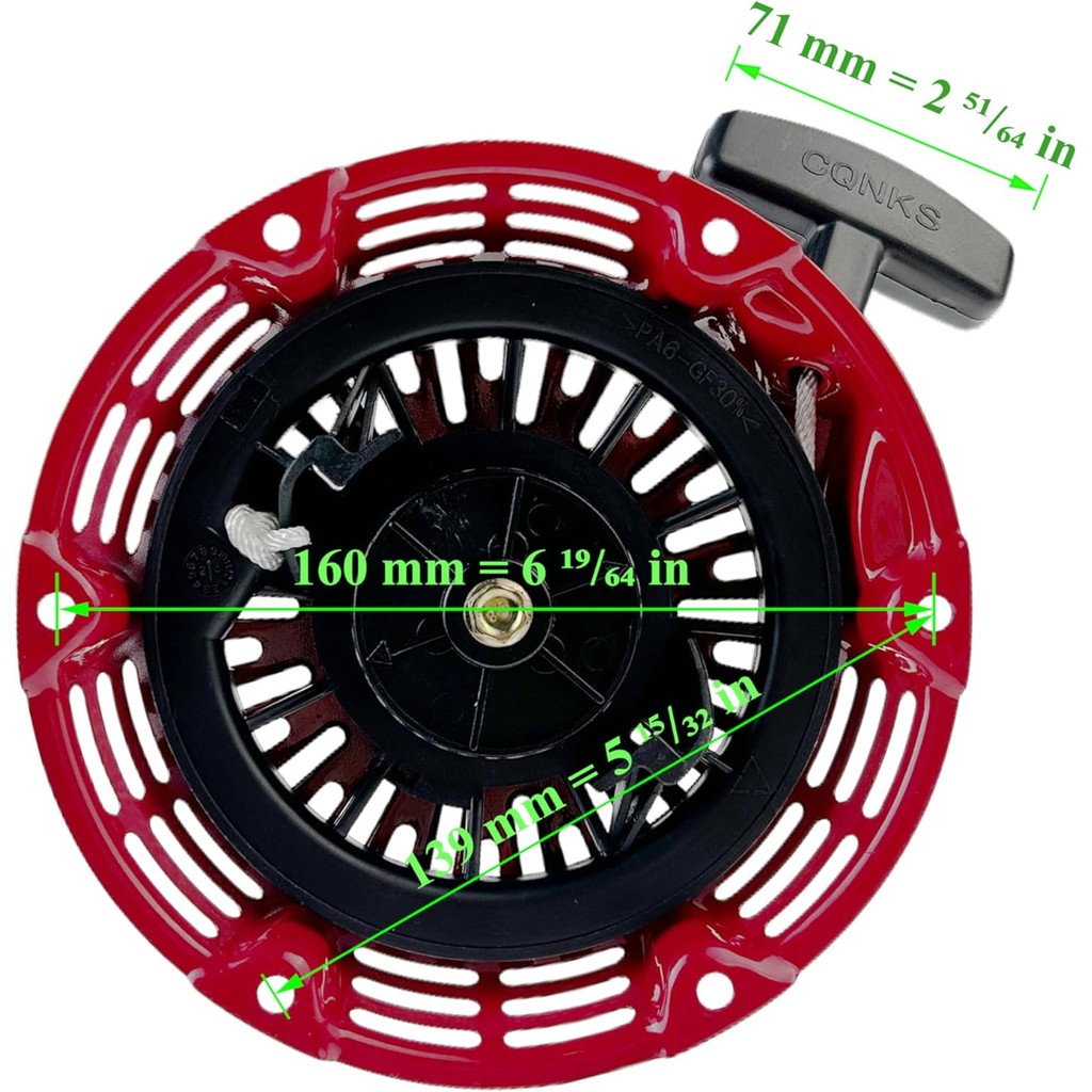 GX160 Recoil Starter สําหรับเครื่องยนต์ Honda GX200 GX120 28400-Z0T-003ZB, 28400-ZH8-023ZB,28400-Z4M