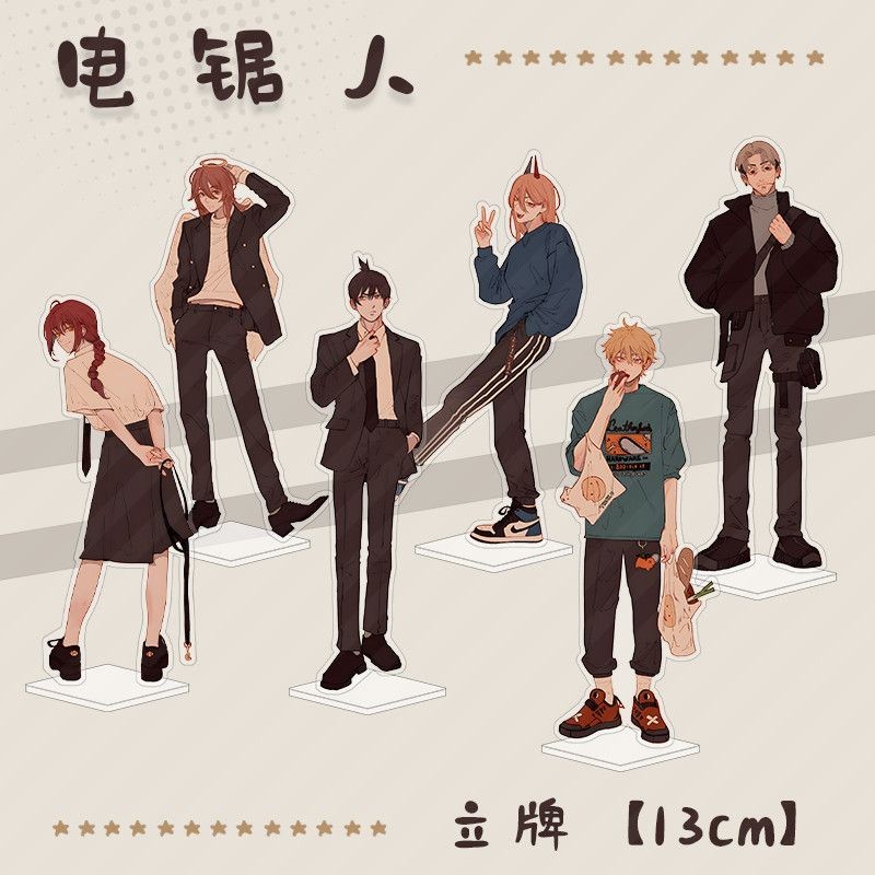 Chainsaw Man แผ่นตกแต่งโต๊ะ Makima Standee Angel Devil Collection เครื่องประดับ Accesorios Power อะค