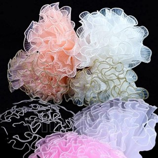 4หลา ทองขอบดอกไม้บรรจุภัณฑ์สําหรับช่อ,กระดาษห่อขอบมุก,คลื่นย…