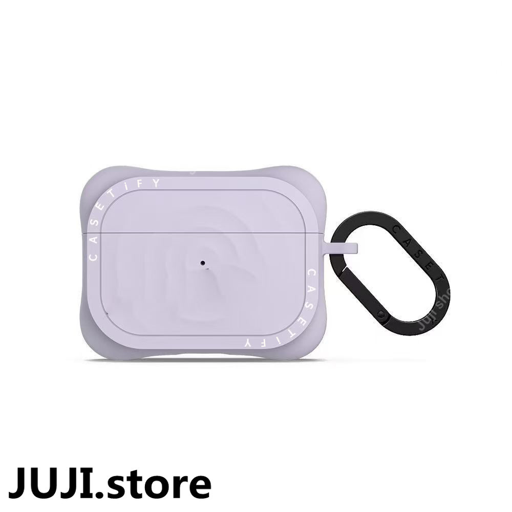 CASETiFG Casing AirPods 2 3 4 Pro Pro2 Pelindung Headphone Case Pro Motif Lovely Dan Pilihan Bayak Minimalism Ins Ultra Thin Plain ( Silicon Softcase + ฟรีตะขอโลหะ ) Soft Case